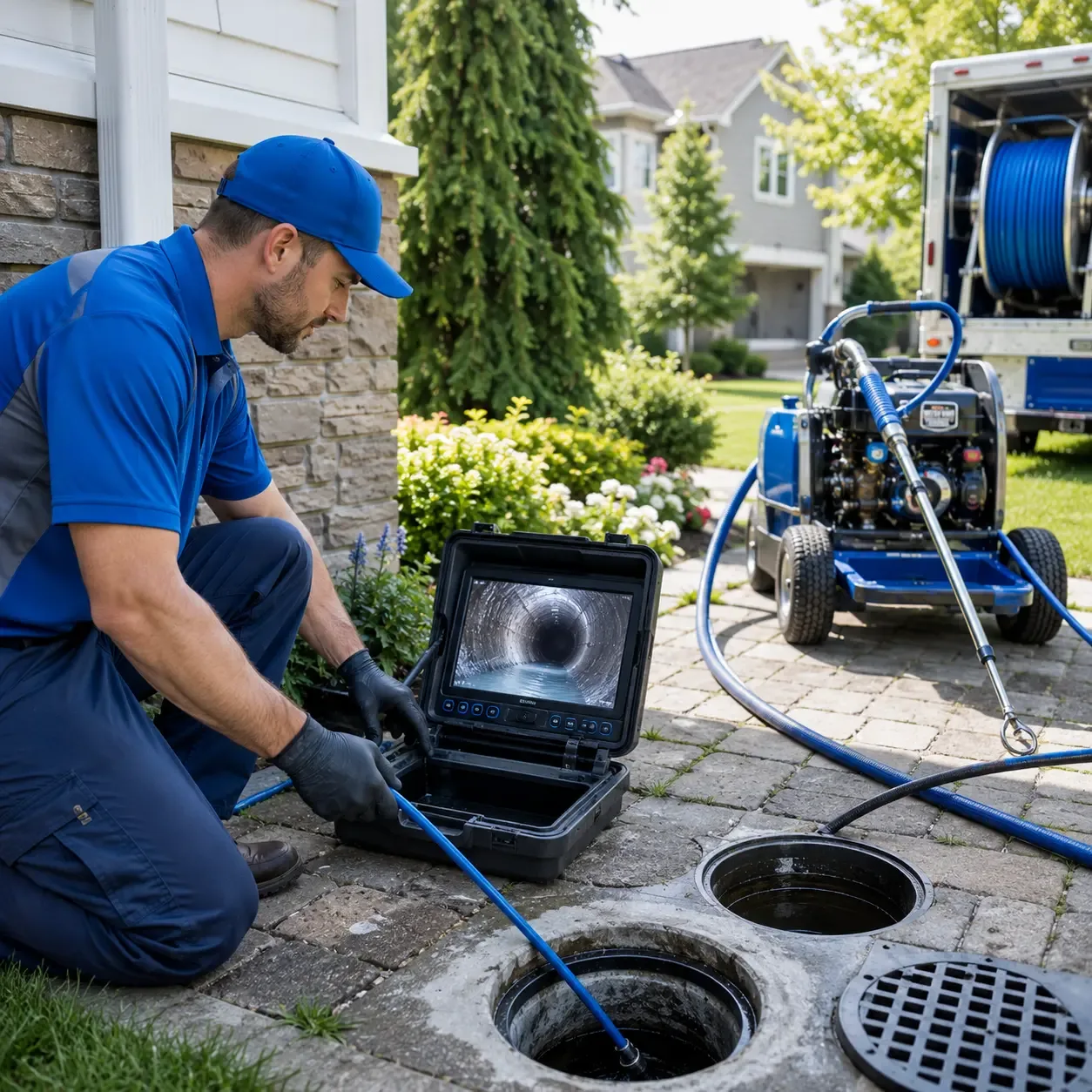 Outdoor drain cleaning professionals serving Peak, SC