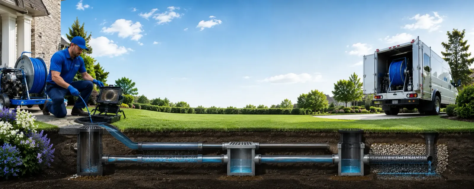 Outdoor drain cleaning information for Peak, SC